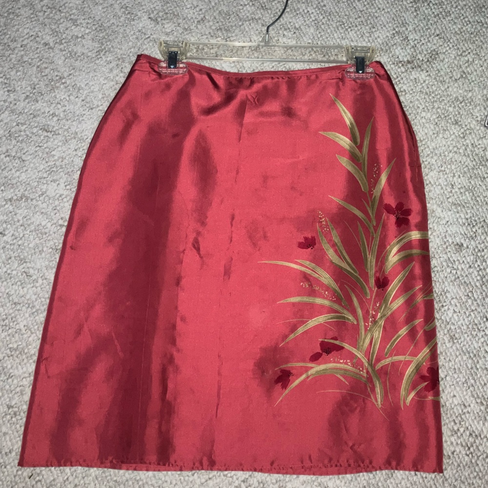 Red Plant skirt